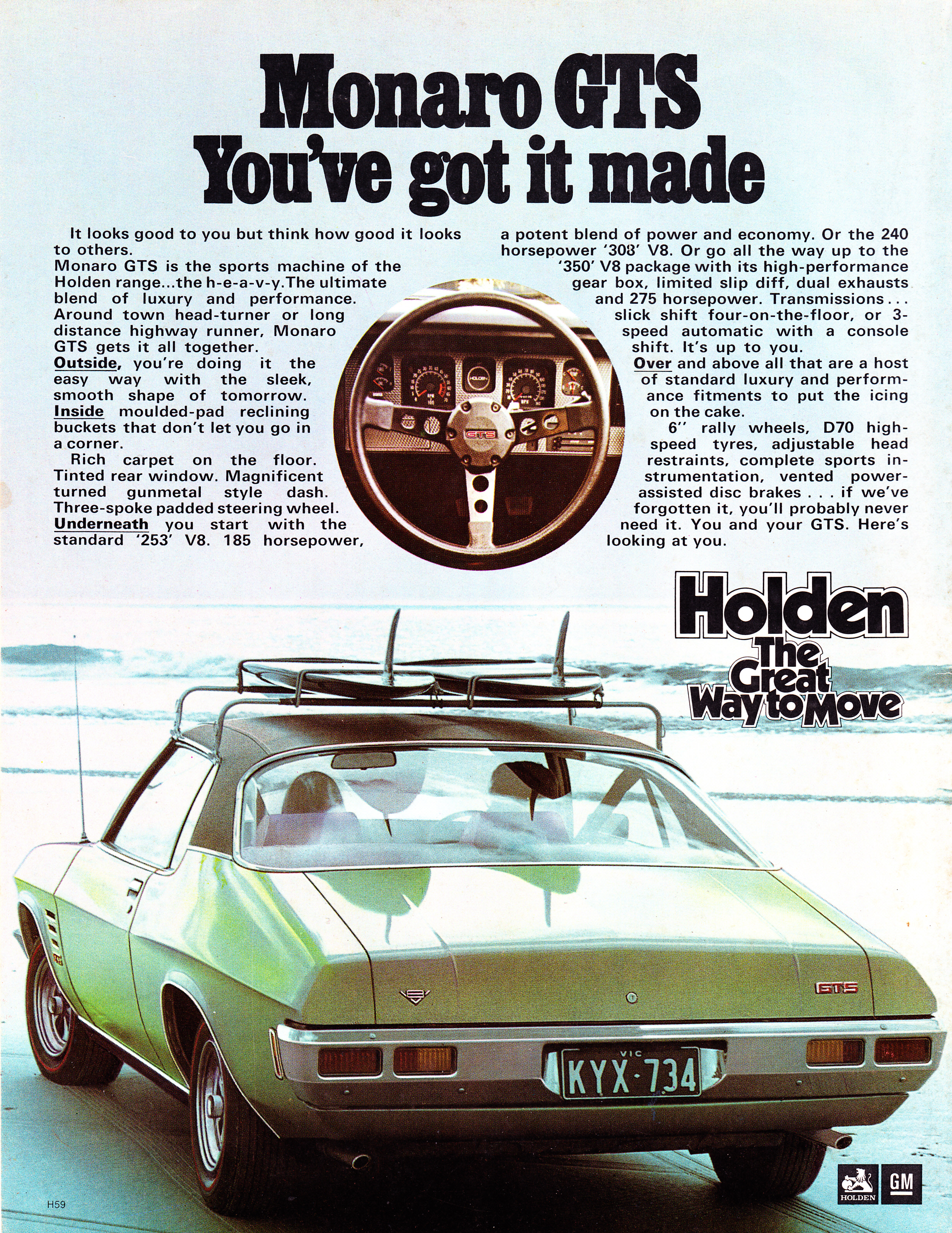 1972 Holden HQ Monaro GTS V8